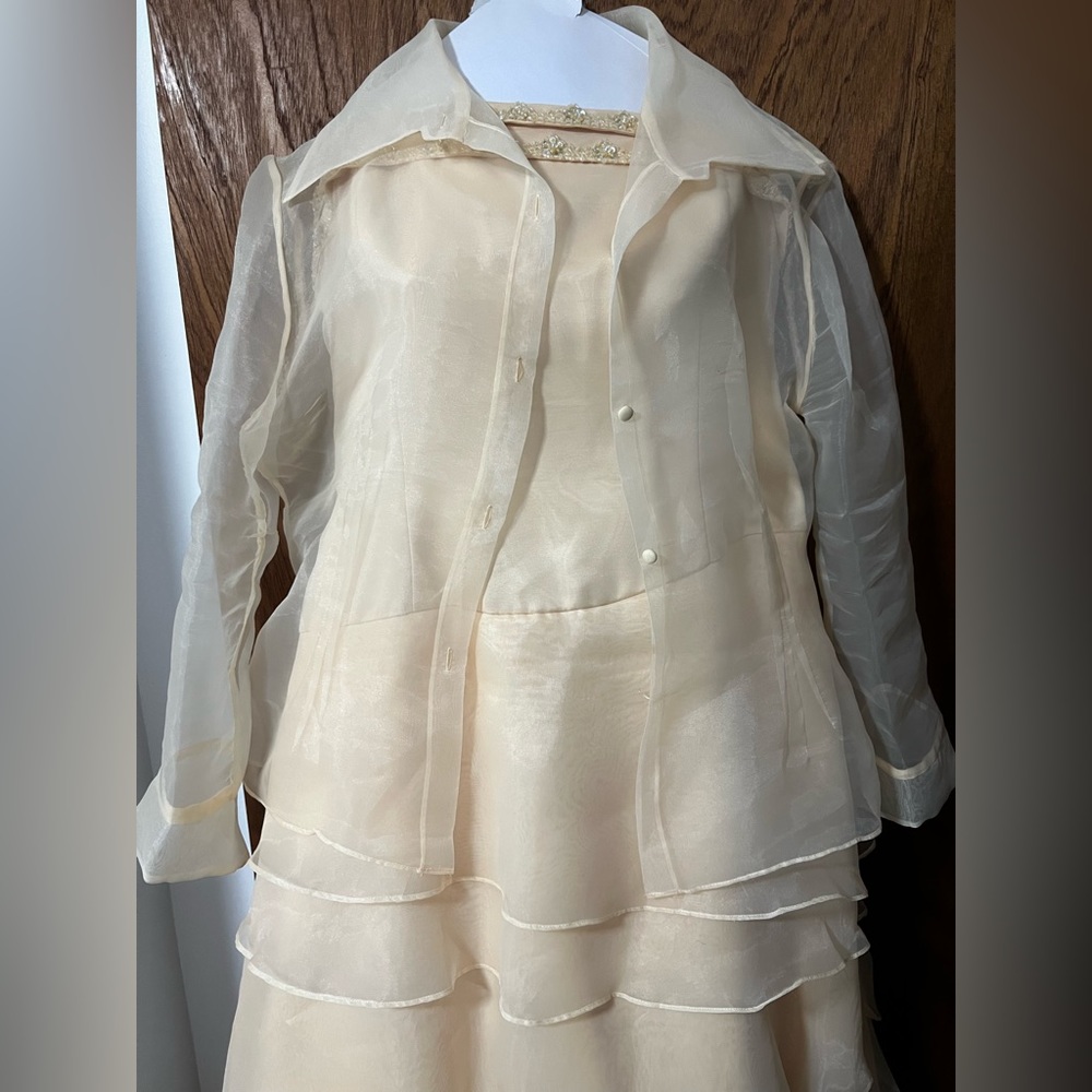 Asymmetrical formal gown in like new condition.